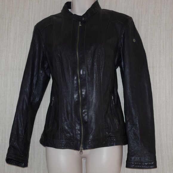 Milestone Ursula Lamb Nappa leather jacket women bomber size: IT 46 - Picture 1 of 7
